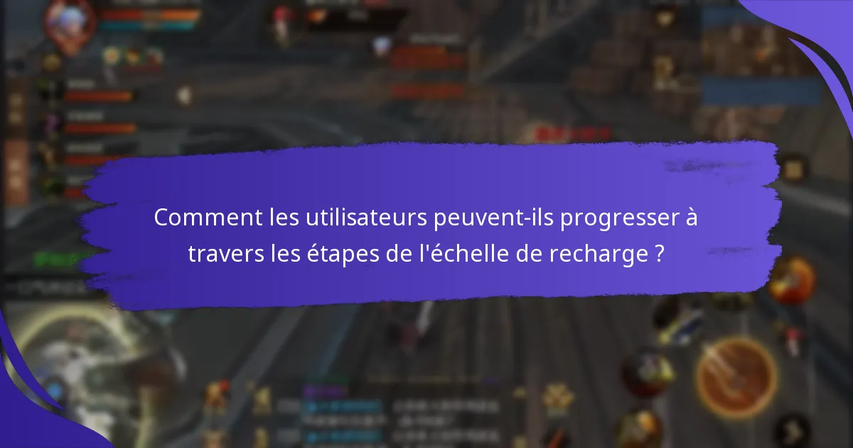 Quels avantages les utilisateurs peuvent-ils tirer des échelles de recharge ?