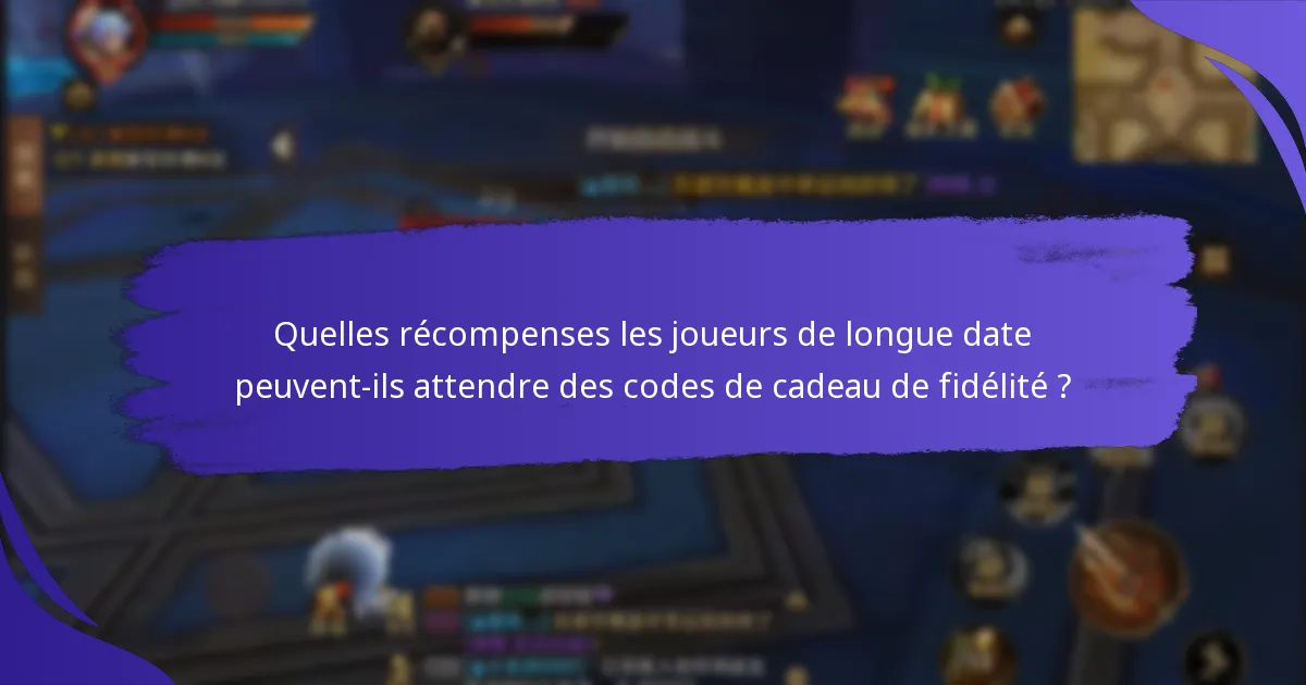 Quels codes de cadeau de fidélité sont actuellement actifs dans King of Kings ?