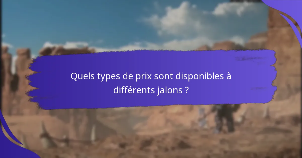 Quelles sont les questions courantes sur les prix des jalons de parrainage ?