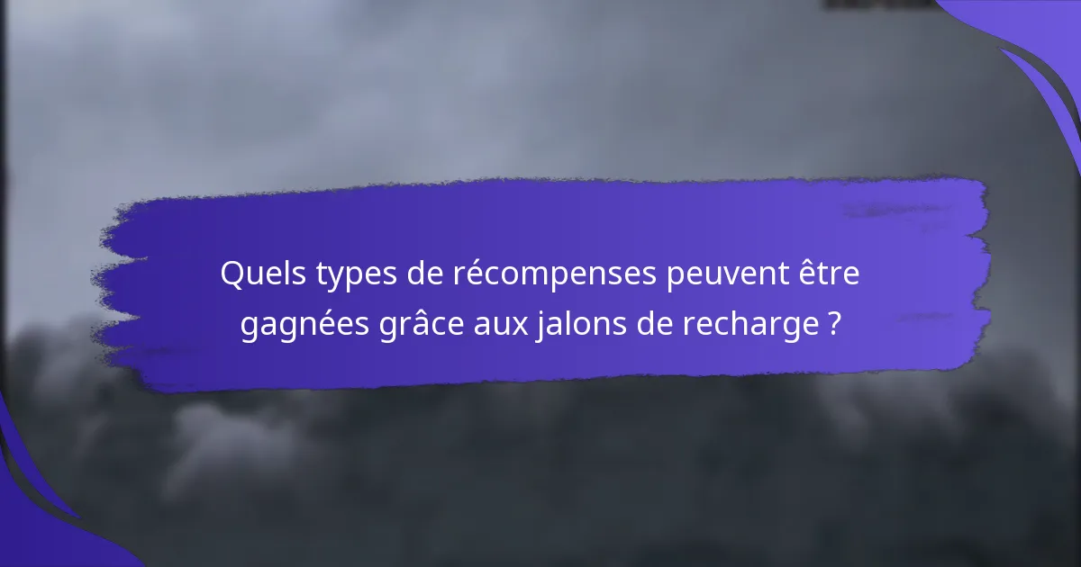 Comment les utilisateurs peuvent-ils s’inscrire à un programme de jalons de recharge ?